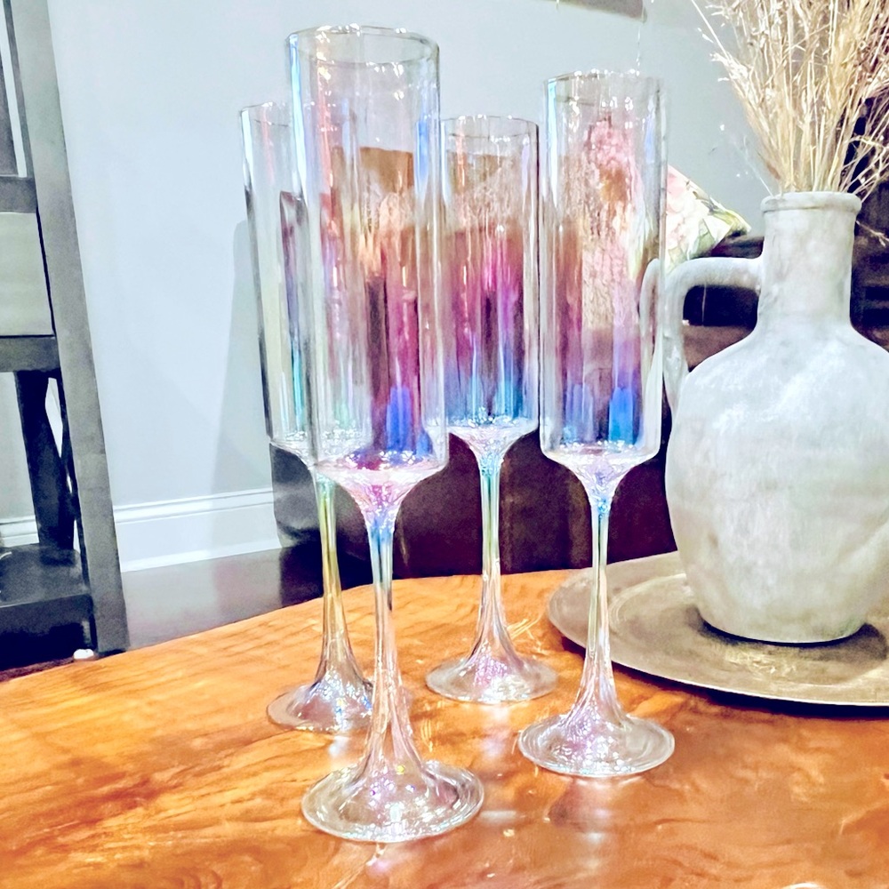 💫 NWT Anthropologie champagne flute set 🥂